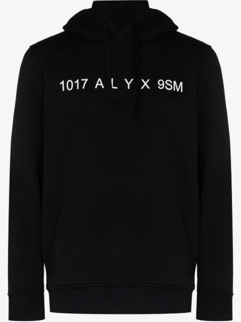 1017 ALYX 9SM logo-print drawstring hoodie