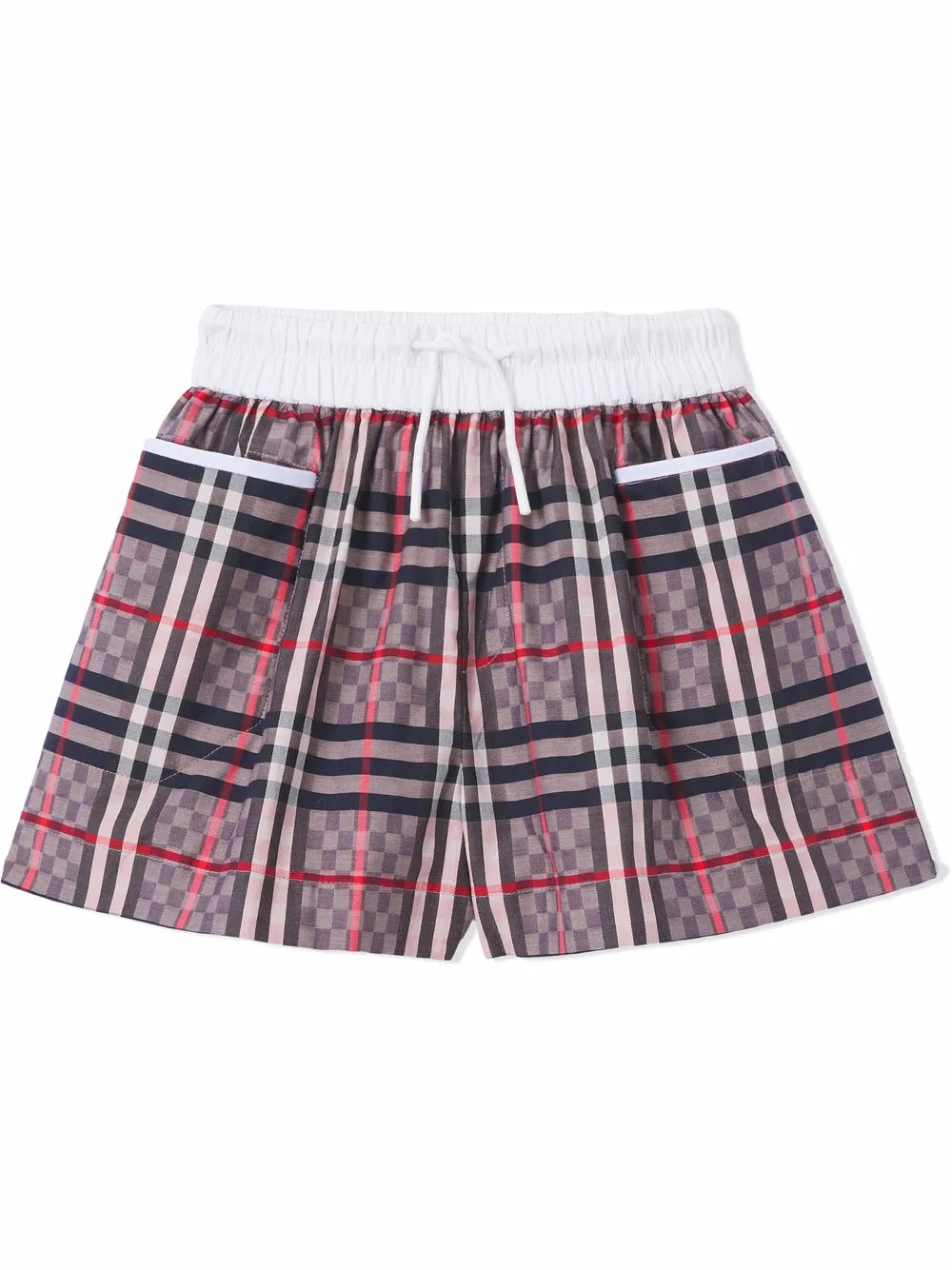 

Burberry Kids shorts Chequerboard en jacquard - Rosado