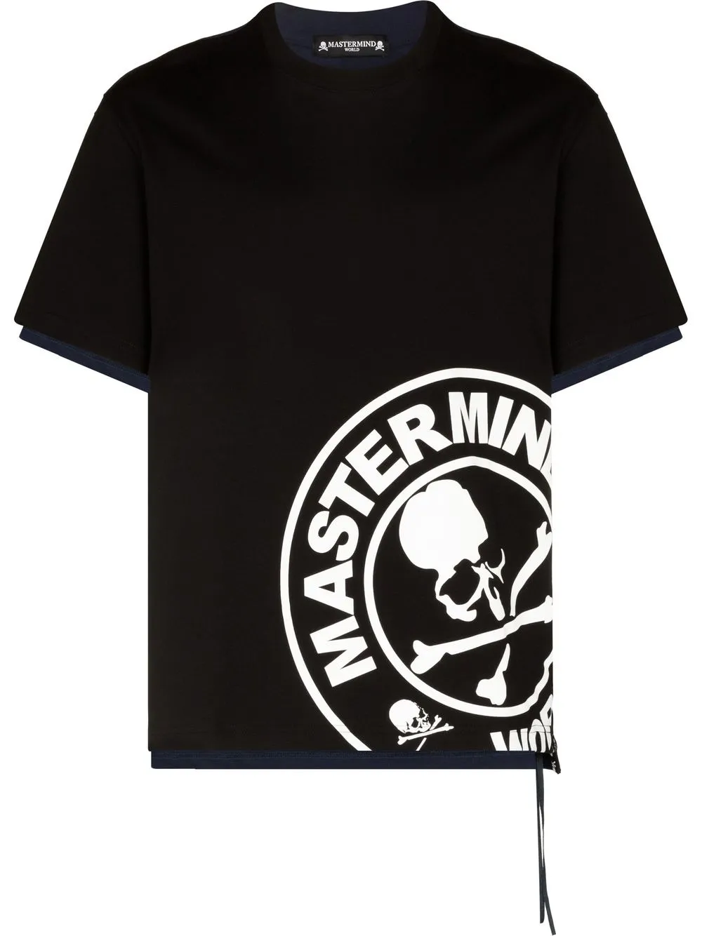 

Mastermind Japan playera manga corta con logo estampado - Negro