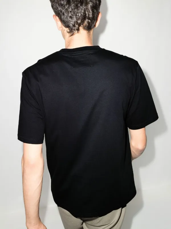 Tシャツ・カットソー STUDIO NICHOLSON Men T Shirts MODULE SNM 1167 BLACK Studio Nicholson logo-print Cotton T-shirt | Blue | FARFETCH