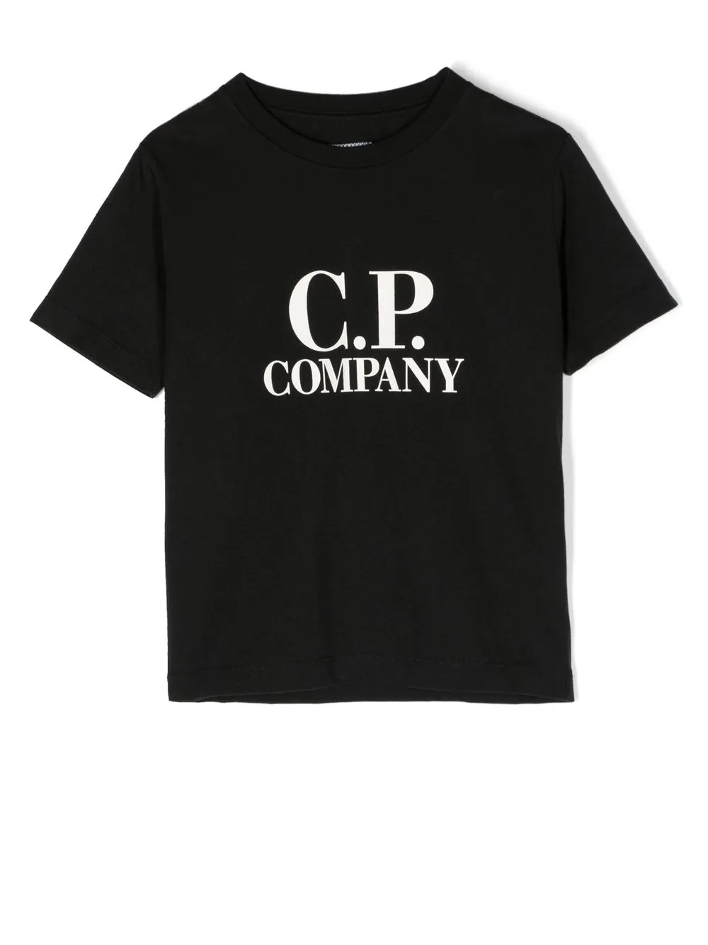 

C.P. Company Kids playera con logo estampado - Negro