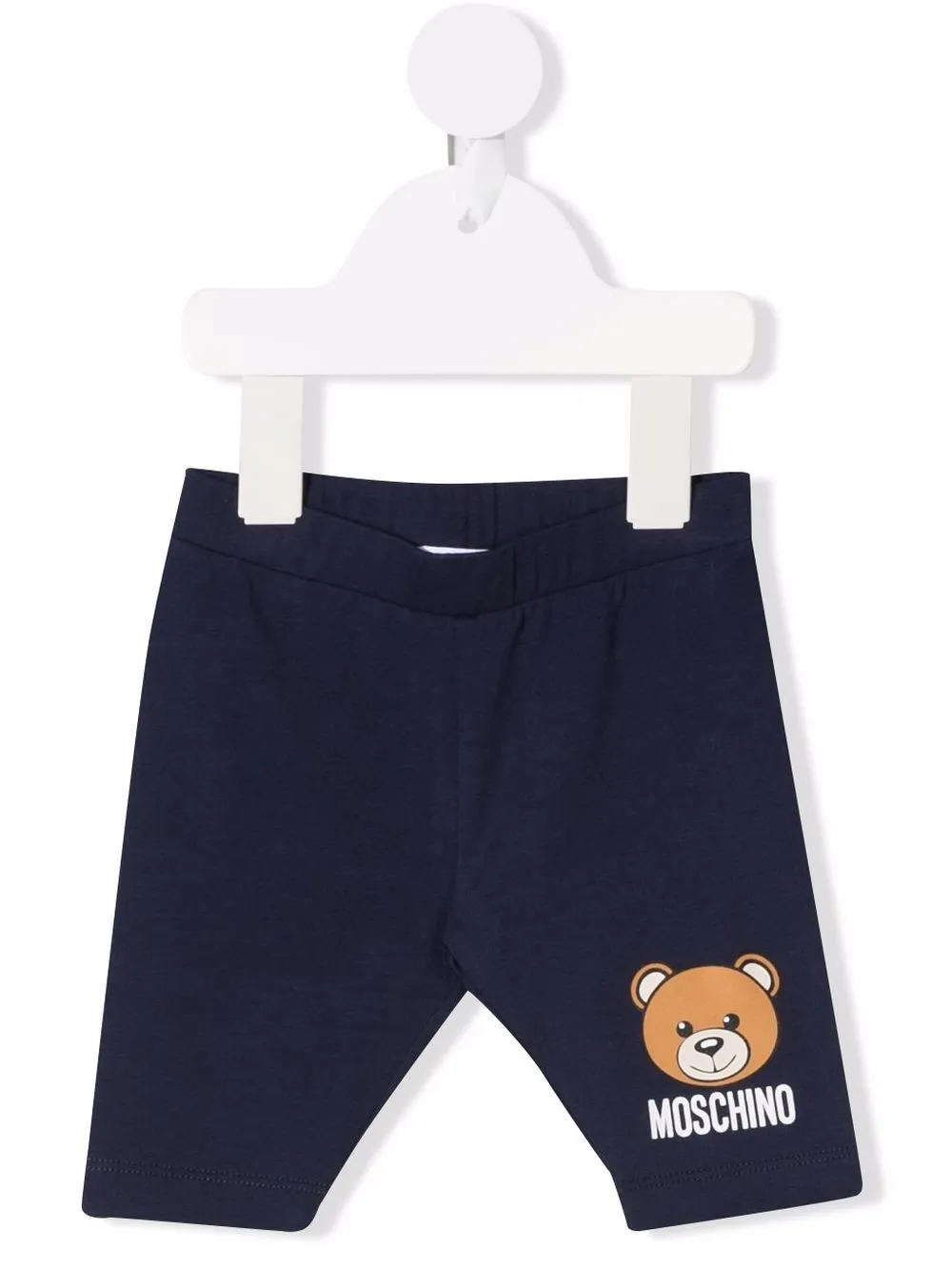 

Moschino Kids shorts con logo estampado - Azul