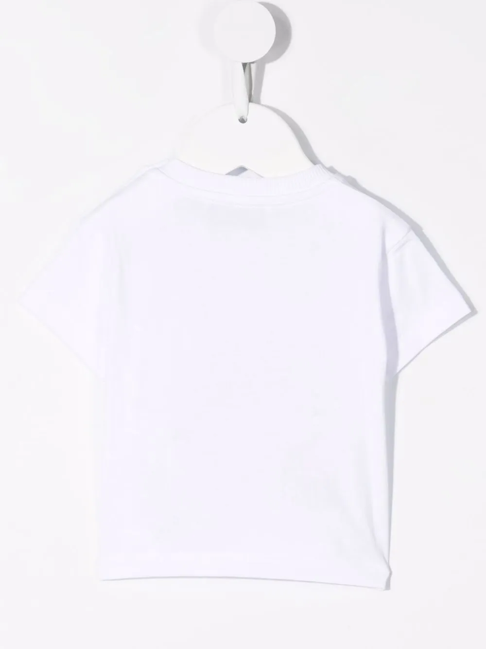 фото Moschino kids футболка с вышитым логотипом