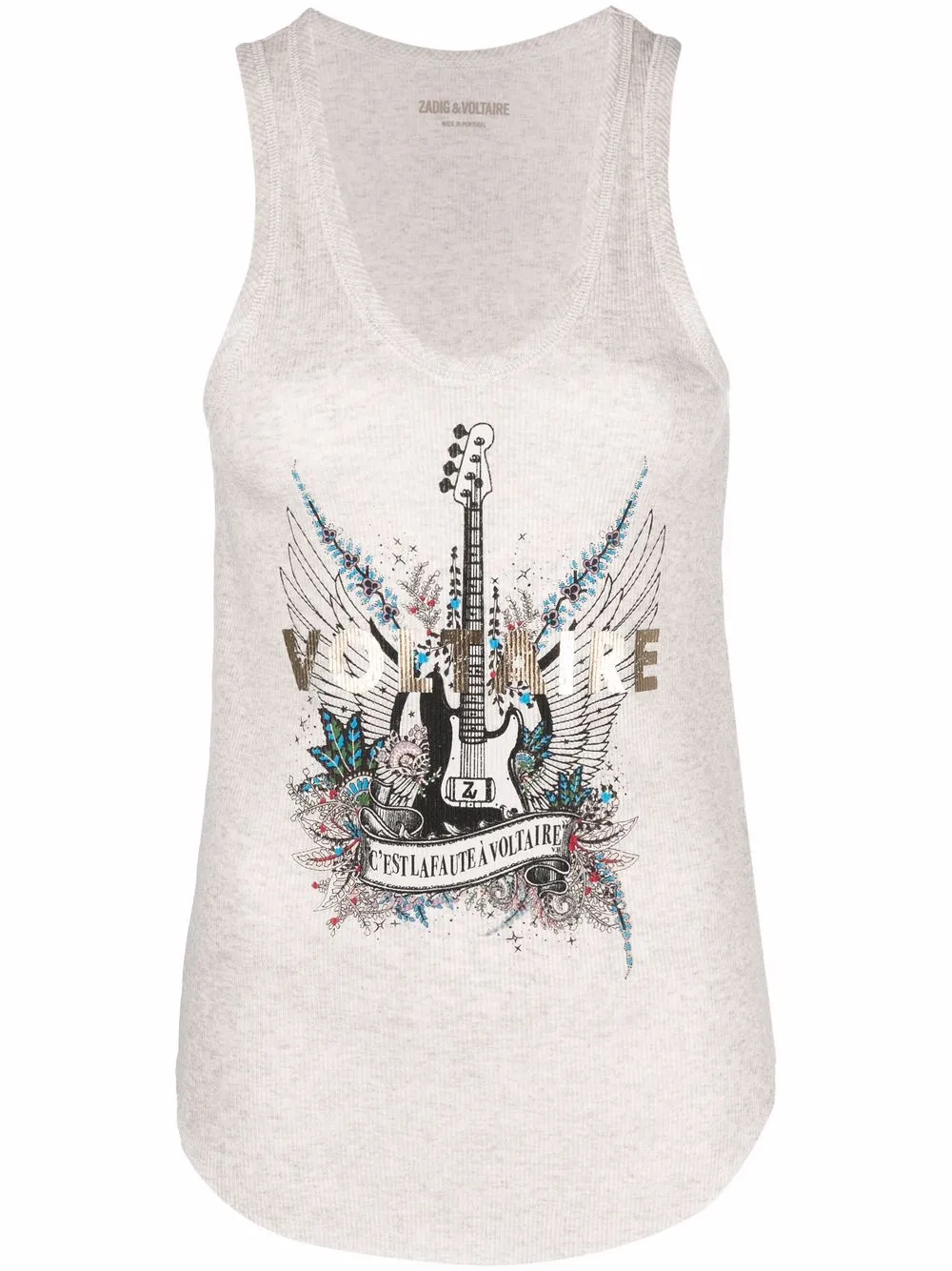 

Zadig&Voltaire top con logo estampado - Neutro