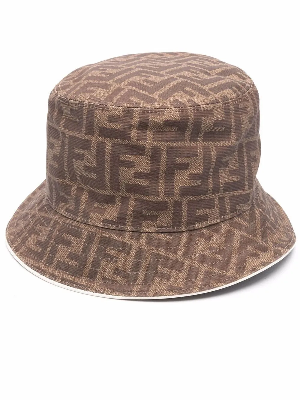FF-pattern reversible bucket hat 