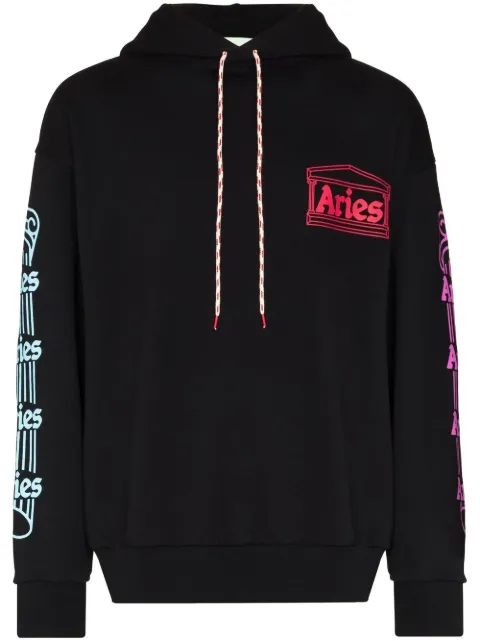 Aries hoodie con logo estampado