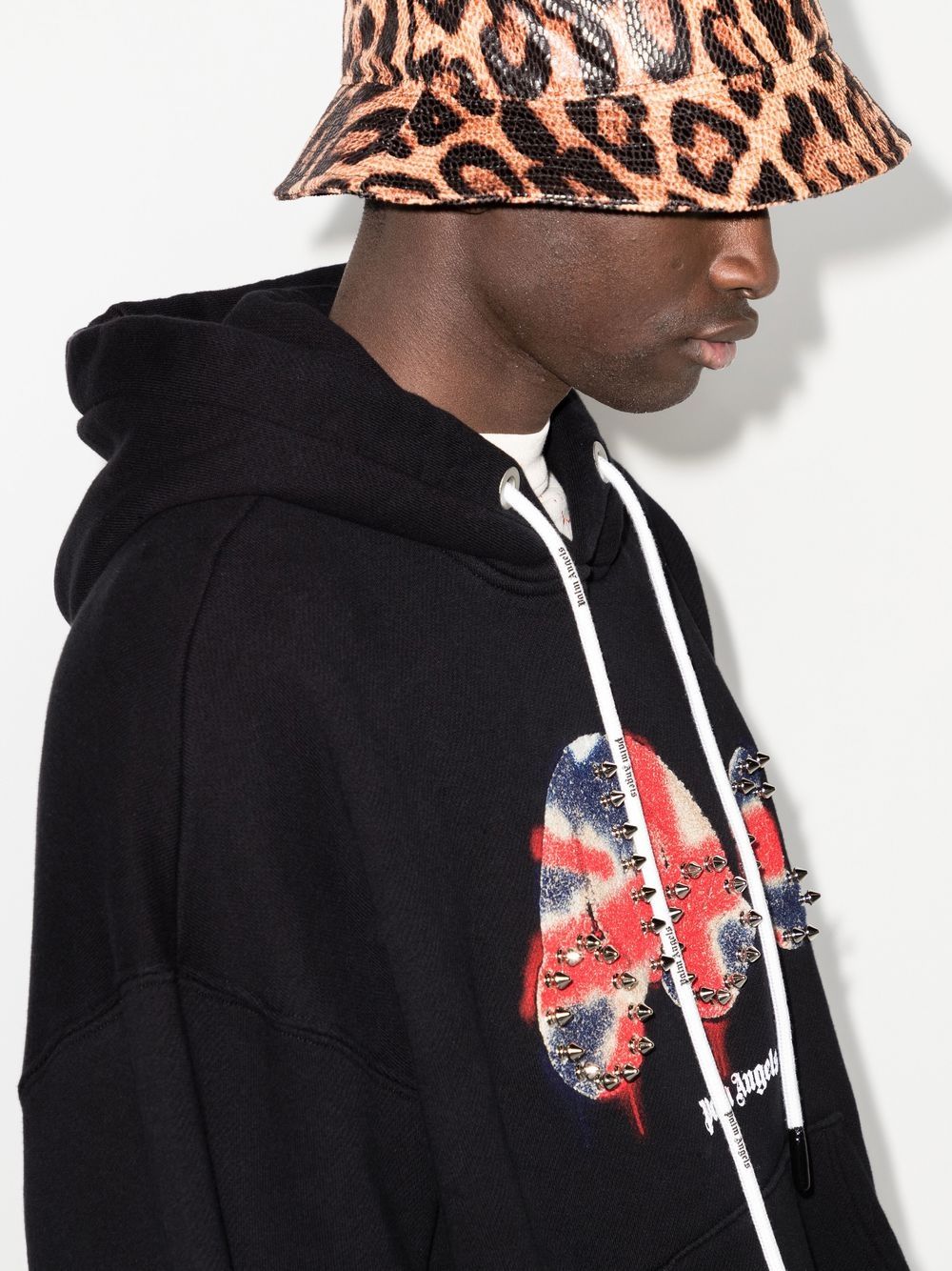 Palm Angels x Browns Union Jack Bear-print Hoodie - Farfetch