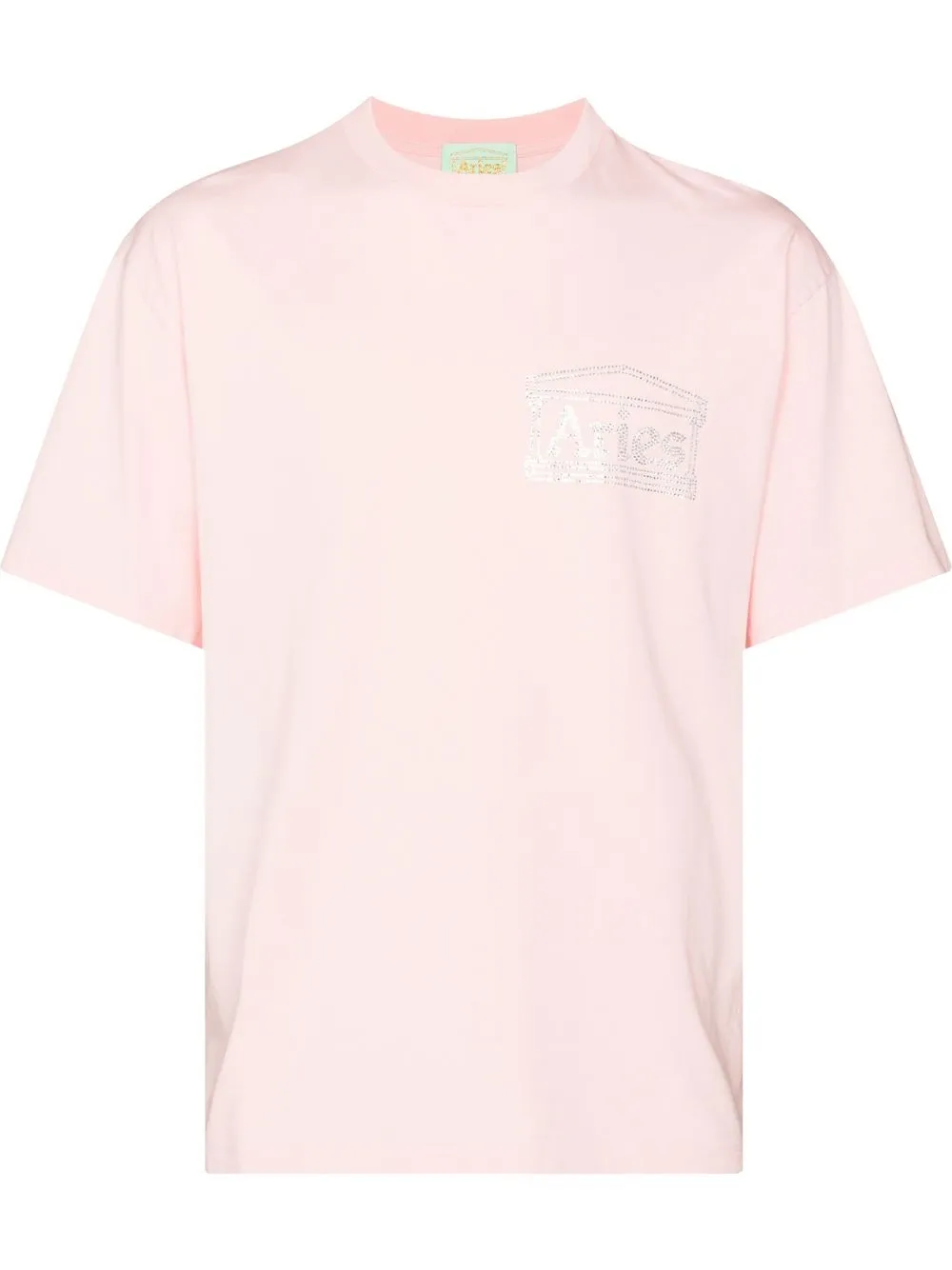 

Aries playera con logo estampado - Rosado