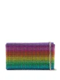 Amina Muaddi Paloma crystal-embellished clutch bag - Yellow