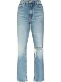 RE/DONE '70s ripped-knee straight-leg jeans - Blue