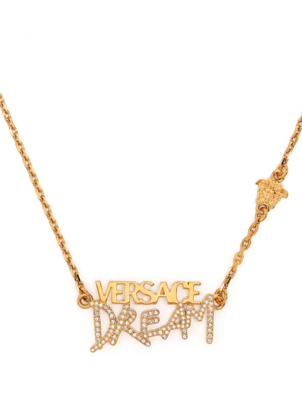 

Versace Dream logo pendant necklace - Gold