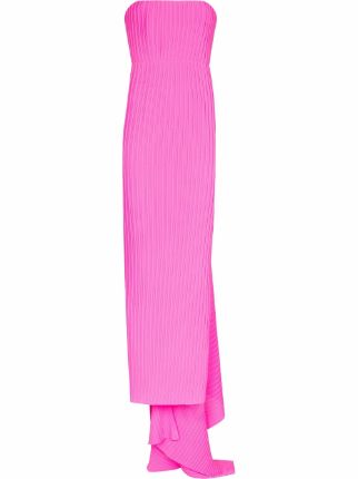 Solace London Harlee Strapless Draped Gown - Farfetch