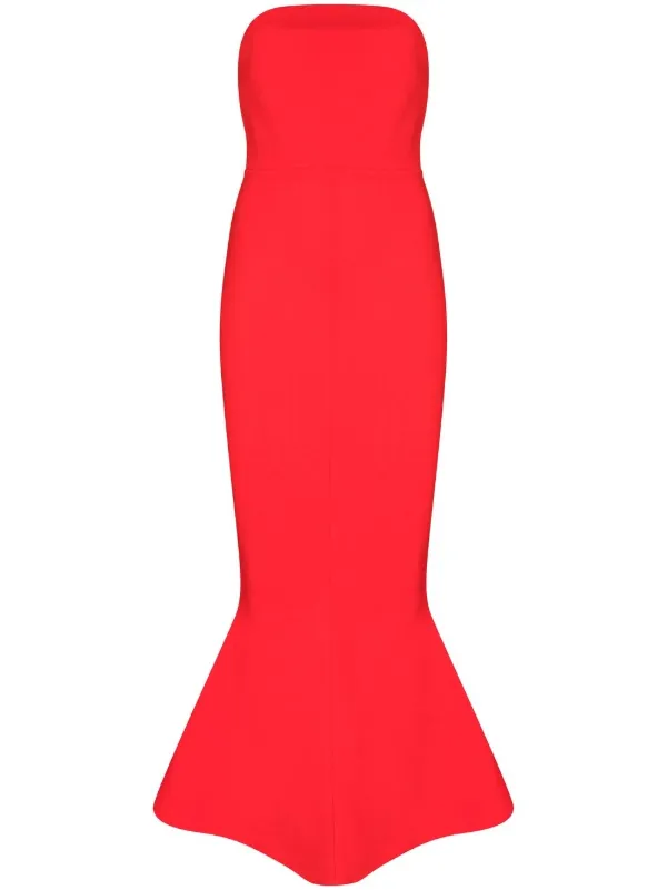 Solace London Amara Strapless Flared 