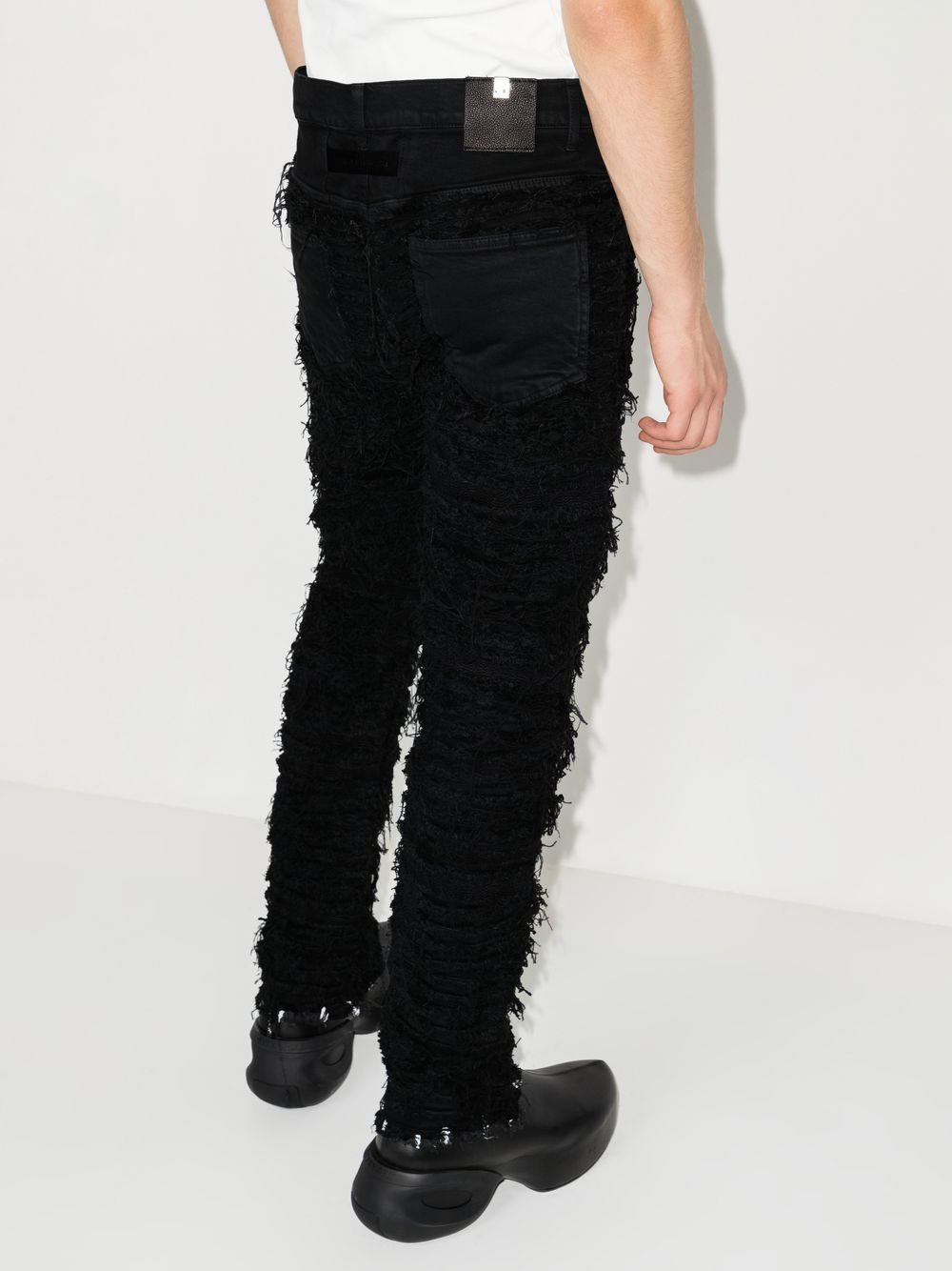 1017 ALYX 9SM x Blackmeans Distressed straight-leg Jeans - Farfetch
