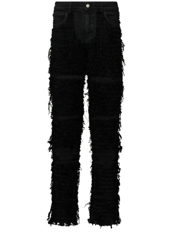 1017 ALYX 9SM x Blackmeans Distressed straight-leg Jeans - Farfetch