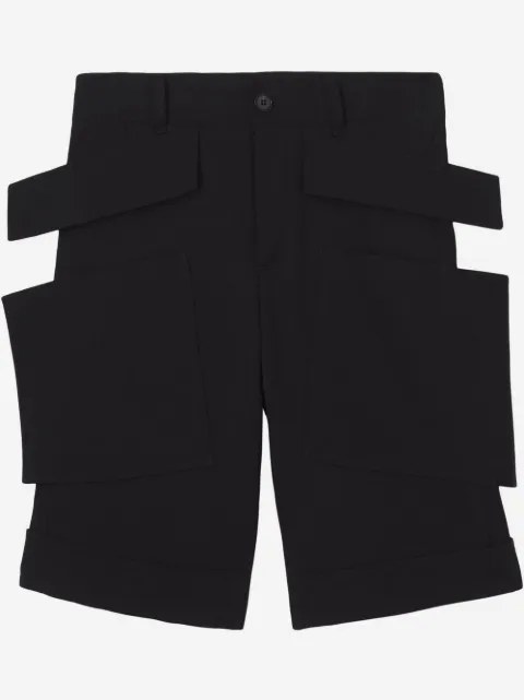Burberry panel-detail wool shorts