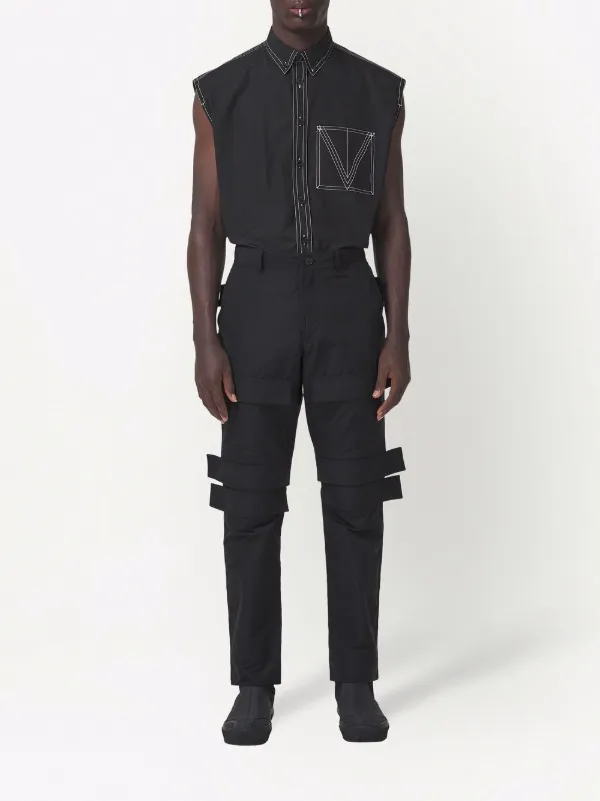 Burberry バーバリー パネル カーゴパンツ | ブラック | FARFETCH JP
