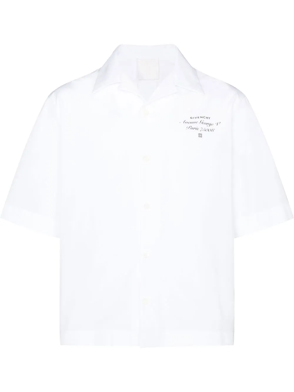 

Givenchy camisa con logo estampado - Blanco