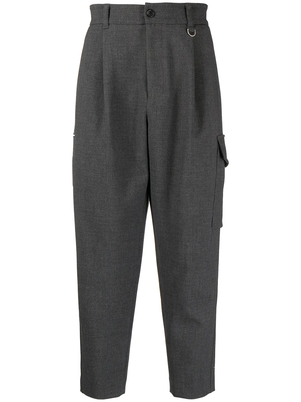 

SONGZIO pantalones capri de corte tapered - Gris
