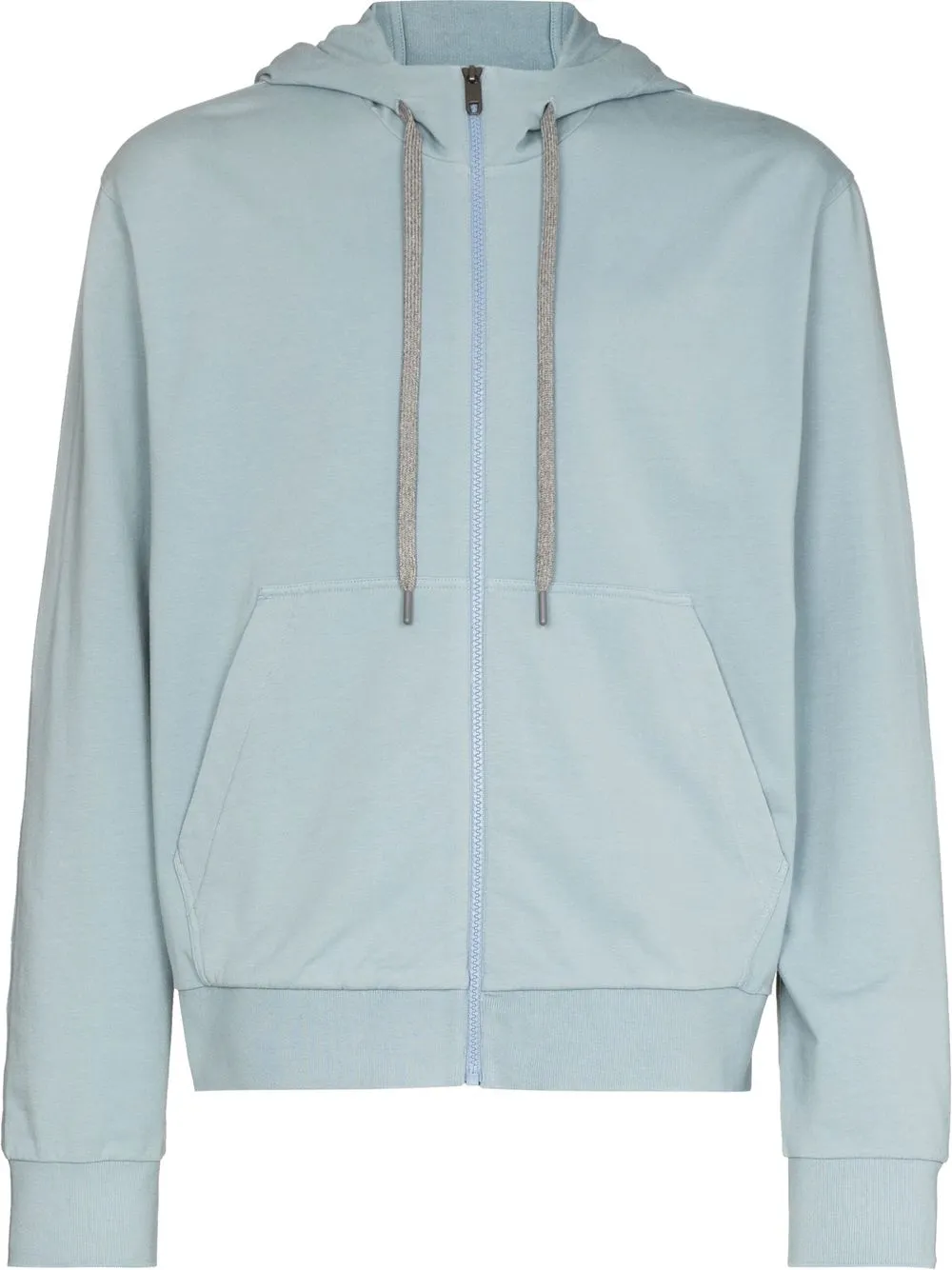 

Zegna zip-up drawstring hoodie - Blue