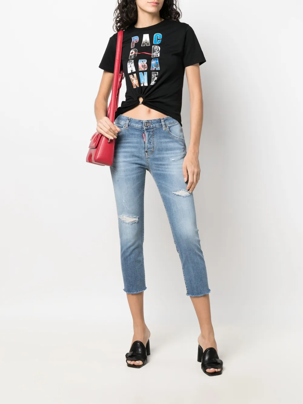 Dsquared2 Cropped jeans - Blauw
