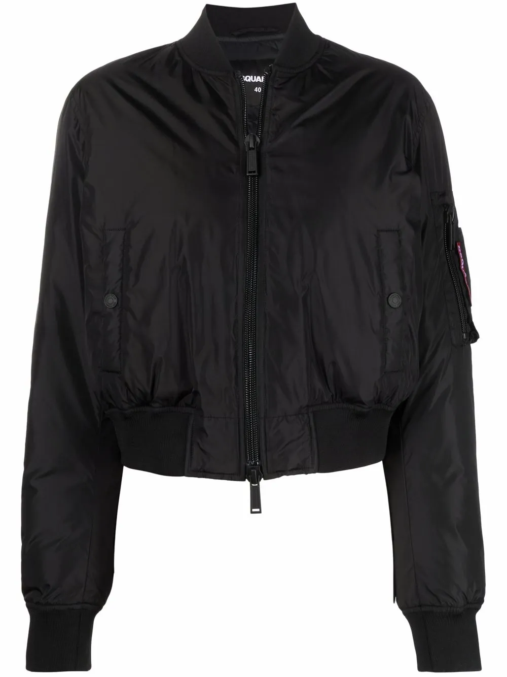 

Dsquared2 chamarra bomber con logo - Negro