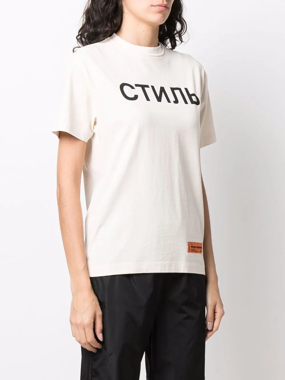 фото Heron preston футболка с логотипом стиль