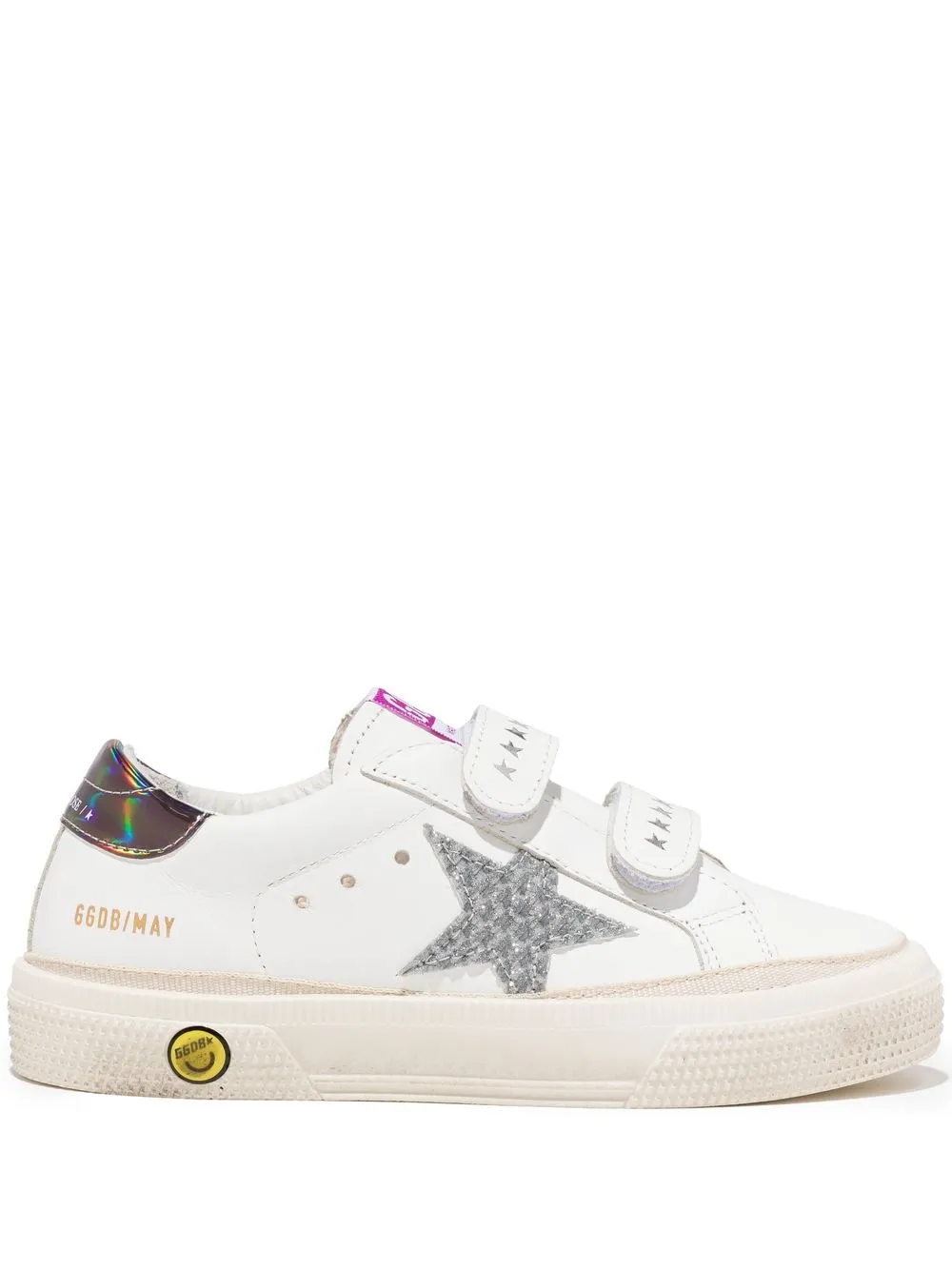 

Golden Goose Kids tenis bajos May - Blanco