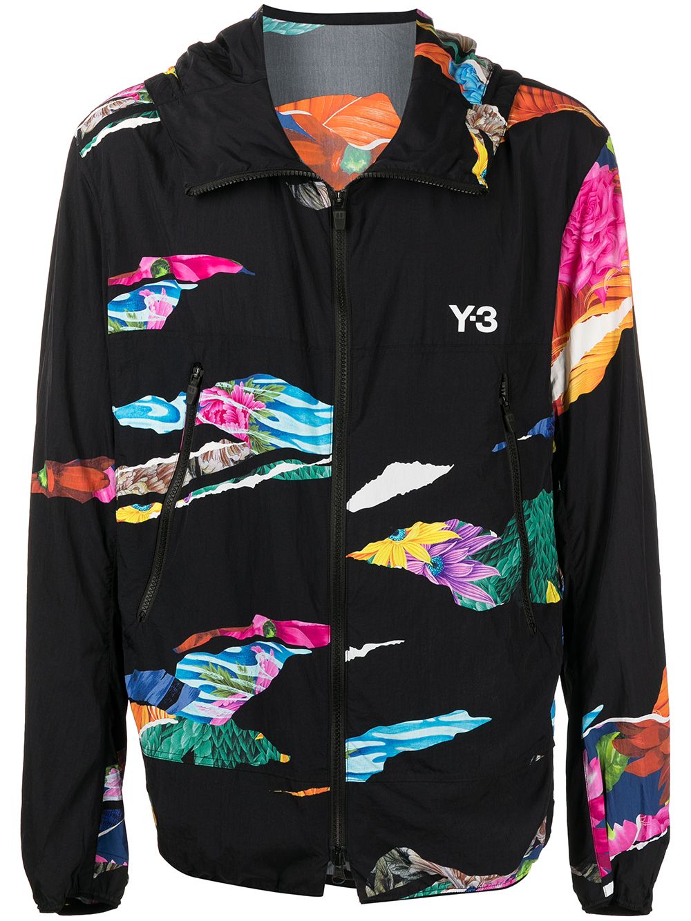 Y-3 Aop Packable Regular Fit Windbreaker Jacket In Neutral | ModeSens