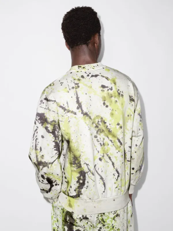 Aries No Problemo paint-print Sweatshirt | Neutrals | FARFETCH