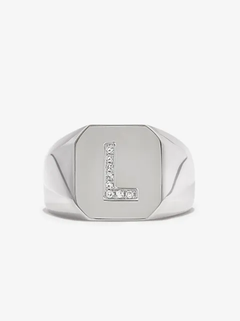 SHAY anillo índice Champion en oro blanco de 18kt