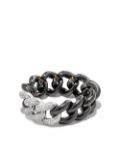 SHAY 18kt white gold diamond link ring - Black