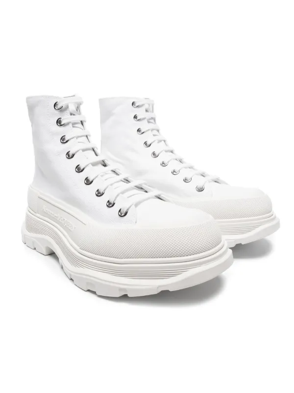 Alexander McQueen Tread Slick ハイカット スニーカー | ホワイト | FARFETCH JP