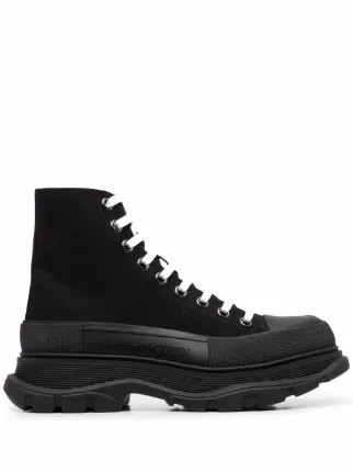 Alexander McQueen Tread Slick high-top Sneakers | Black | FARFETCH IN