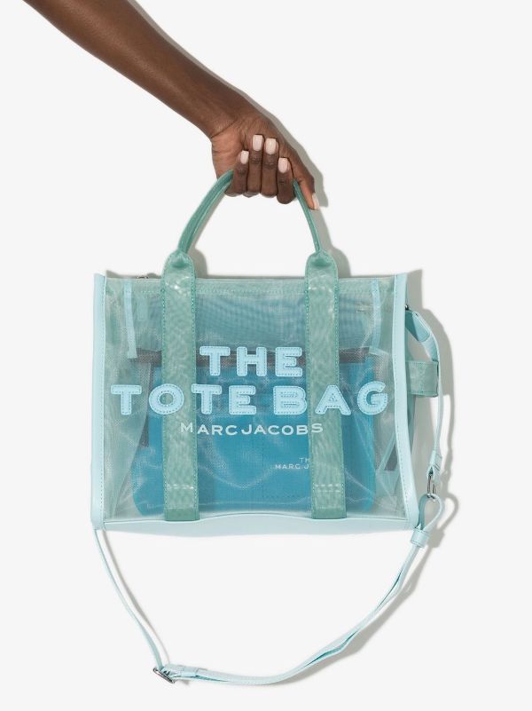 marc jacobs blue mesh tote