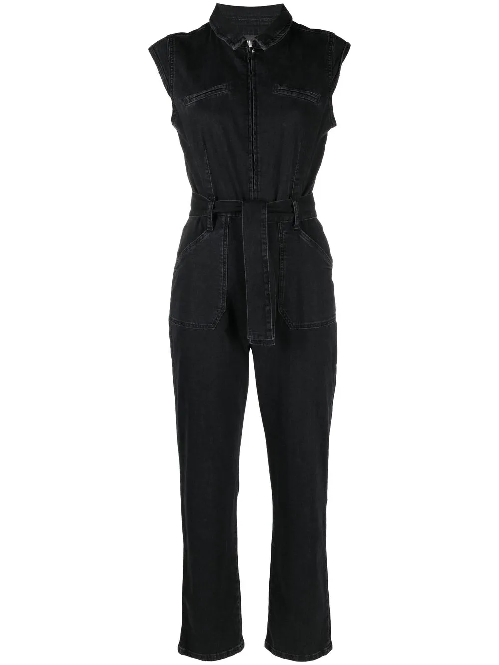 

PAIGE Jett utility jumpsuit - BLACK DOVE