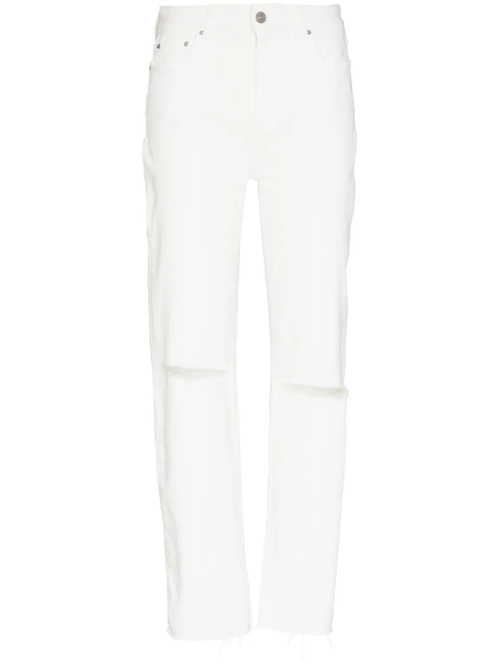 

PAIGE high-rise straight-leg jeans - White