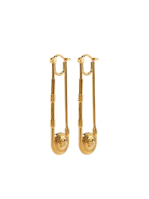 Versace Safety-Pin Medusa earrings