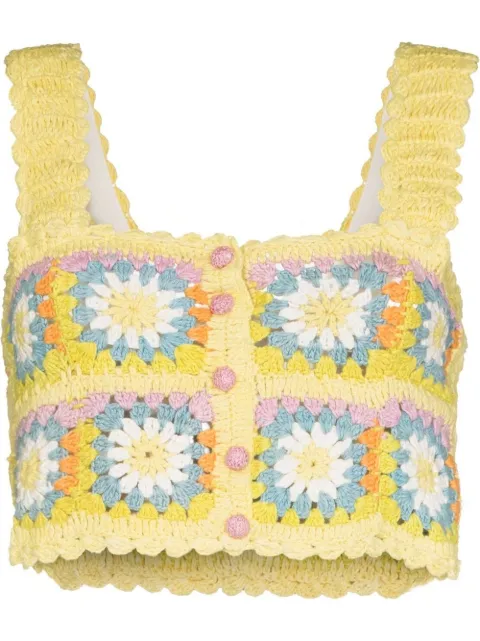 ALEMAIS Petra crochet crop top