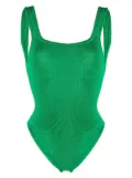 Hunza G crinkle-finish backless one-piece - Green