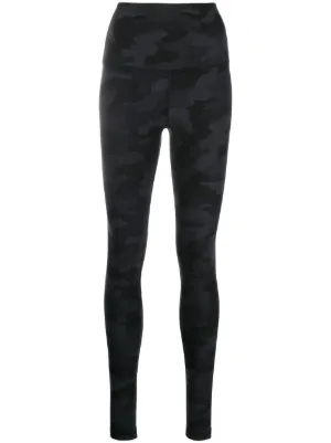 Nero Leggings a vita alta Farfetch Donna Abbigliamento Pantaloni e jeans Pantaloni Leggings & Treggings 