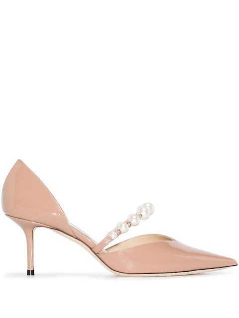 Jimmy Choo Aurelie 65mm pearl-embellished pumps