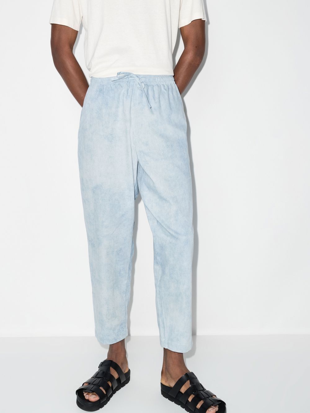 tapered leg track pants