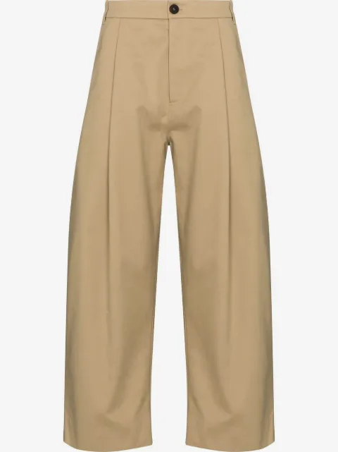 Studio Nicholson cropped wide-leg trousers