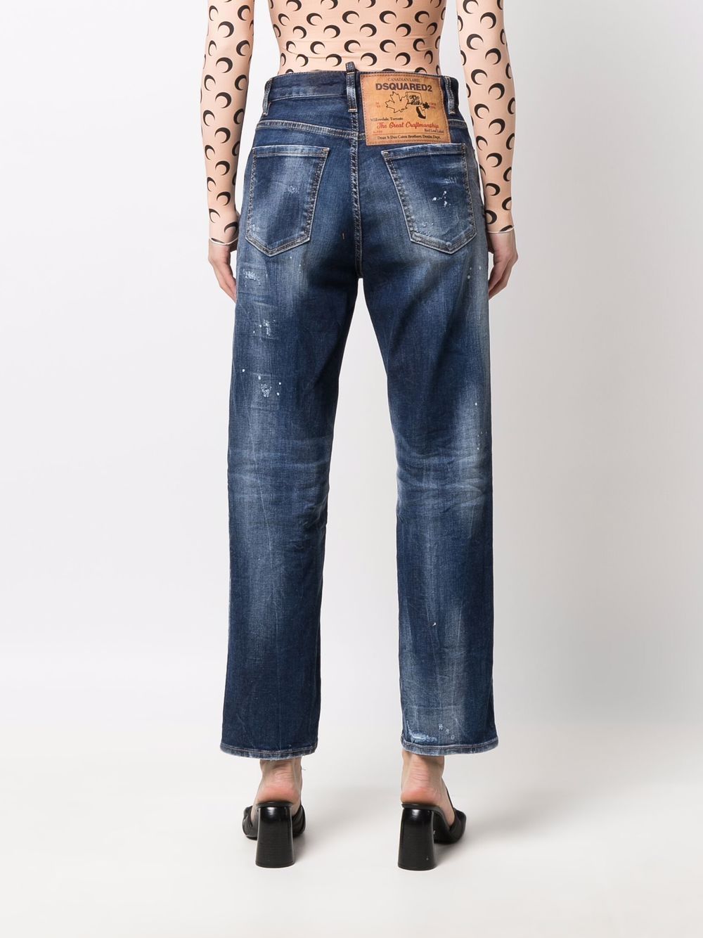 DSQUARED2 distressed high-waisted jeans Women