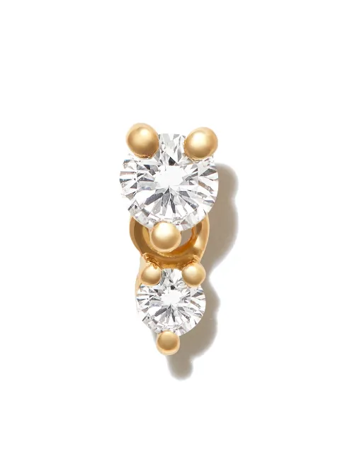 Delfina Delettrez 18kt yellow gold Dancing Diamonds single stud earring