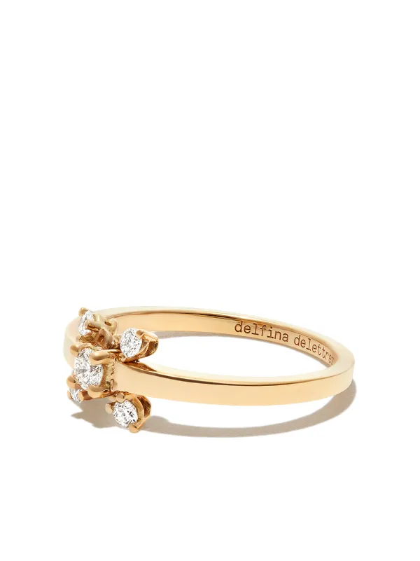 18kt yellow gold Dancing Diamonds ring