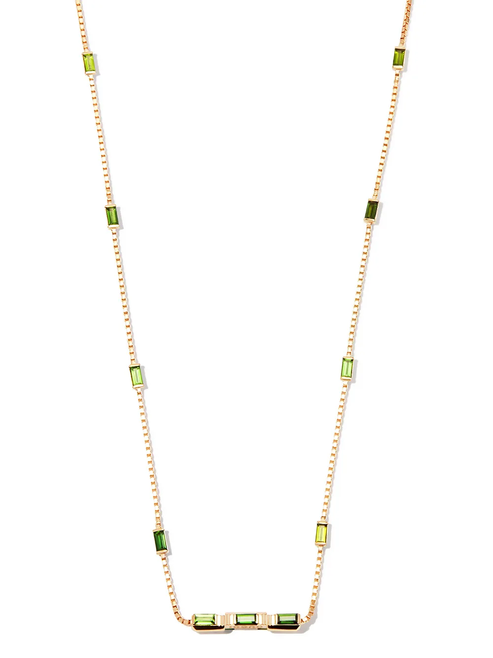 

Gucci collar Link to Love en oro amarillo de 18kt con tumalina - Dorado