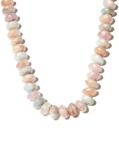 JIA JIA 14kt yellow gold morganite beaded necklace