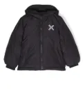 Kenzo Kids cross-logo padded jacket - Black